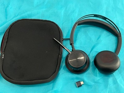 Plantronics Poly Voyager Focus 2 Stereo Headset mit Mikrofon und mit Adapter