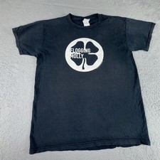 Vintage 90s Flogging Molly Shirt Medium Irish Punk Band Black Single Stitched