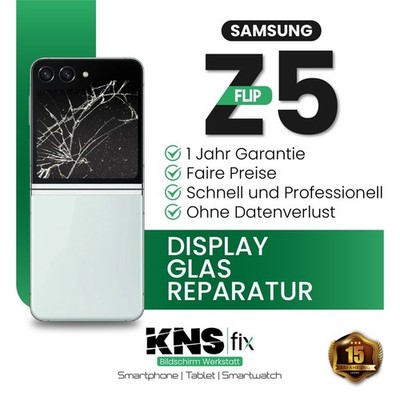 Samsung Z Flip 5 Display Frontglas Reparatur Glas Tausch  24 Stunden!