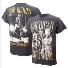 Men's Ripple Junction WWE Cody Rhodes American Nightmare Gold T-Shirt L