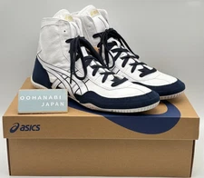 ASICS EX-EO Wrestling Boxing Shoes 1083A001 TWR900 New model White x Navy New