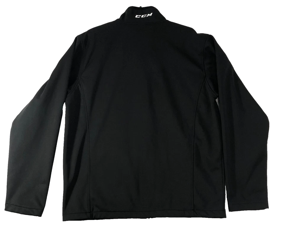 CCM Jacket Men's XL Black Hockey Frozen Faceoff 2017 NCHC Logo Full Zip Coat - Image 2 of 4