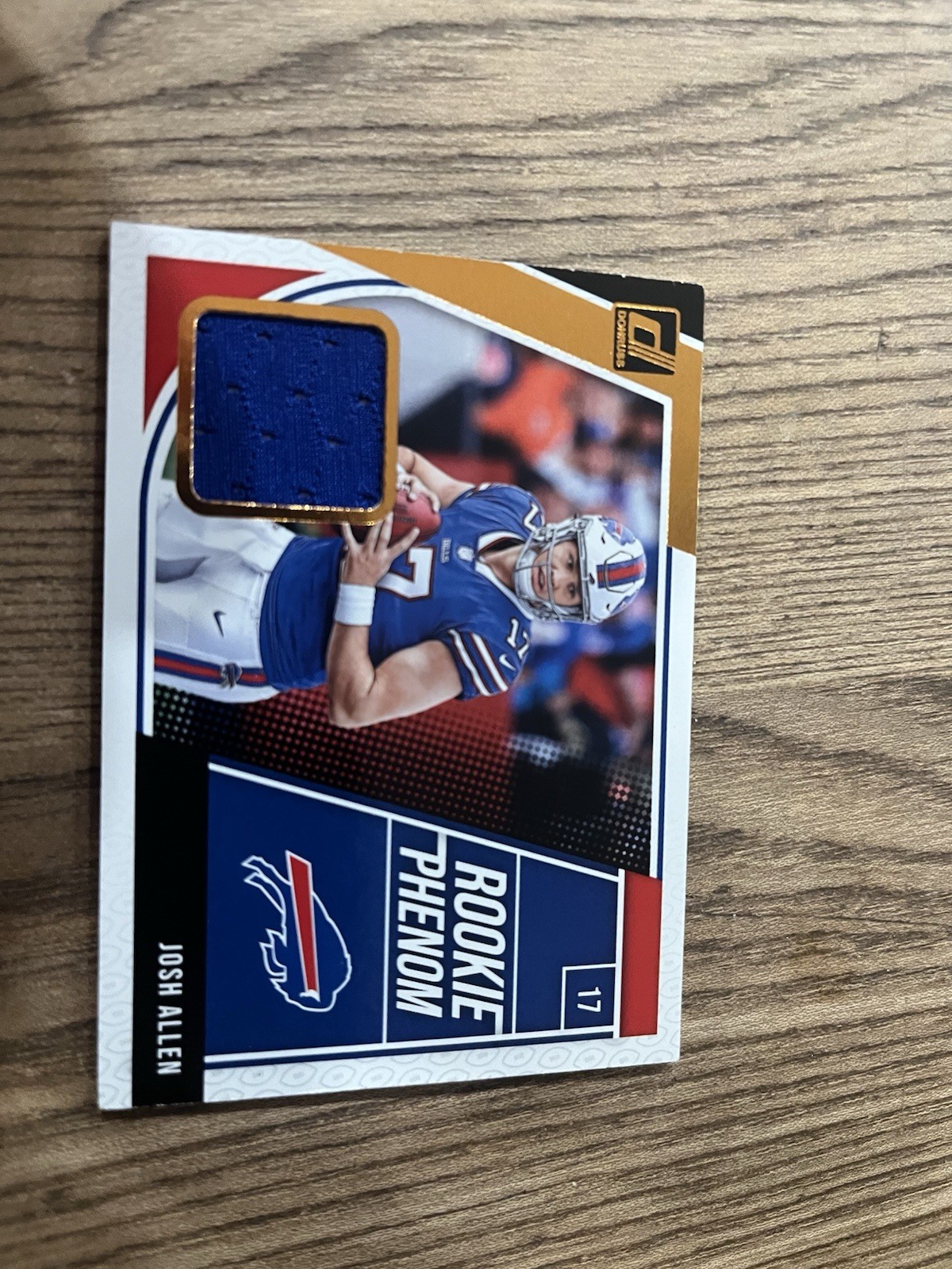 2018 Panini Donruss - Rookie Phenom Jerseys Josh Allen #4 (MEM, RC)