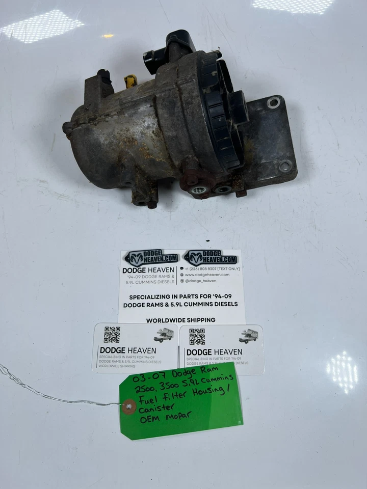 Dodge Ram 2003-2007 5,9 L Common Rail Cummins filtro de combustible carcasa bote fabricante de equipos originales Foto 4 de 4
