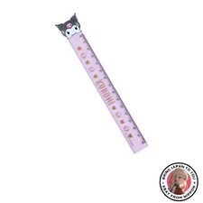 New Sanrio Kuromi Ruler 15cm 4x0.6x18.3cm Kids' Learning Stationery Character