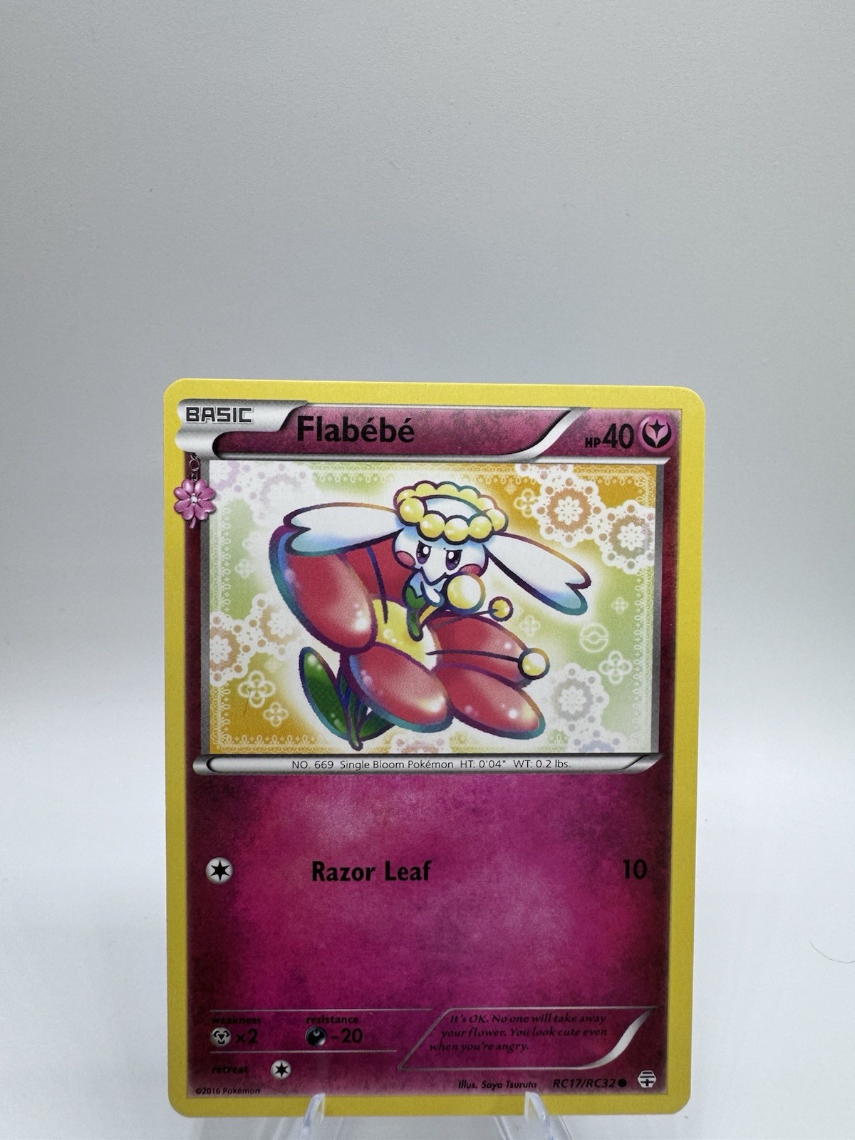 Flabebe - RC17/RC32 - Common LP, English Pokemon Generations
