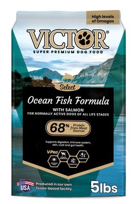 Victor Ocean Fish Protein Dog Food 5 Pound Dry Food for All Breeds and Ages