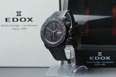 [mit Box] EDOX Class-1 Chrono Offshore 01114 Black Day Date Automatik Herrenuhr