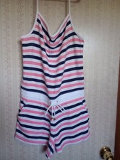 Women's Juicy Couture Striped Romper Small Euc Free Shipping