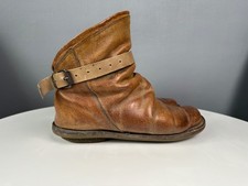 Stivaletti TRIPPEN Bomb Avant Garde in pelle marrone con cintura unisex taglia 40