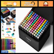 120 Colors Dual Tip Alcohol Markers - Art Supplies for Kids  Adults, Perfect Gi