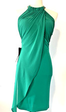 Bebe NWT VTG chain neck womens lined cocktail pty mini dress small