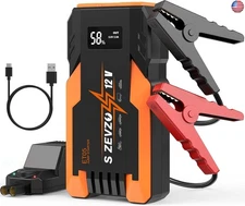 S ZEVZO ET05 Jump Starter 3000A Portable Car Jump Starter Battery Pack (7.2L