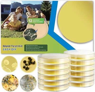 Mold Test Kit Easy DIY 12 Individual Tests -NEW, SEALED