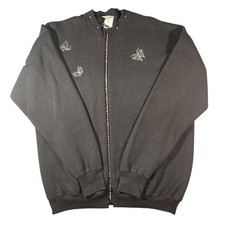 Vintage Cactus California Sweatshirt Womens XL Rhinestone Butterfly Made USA