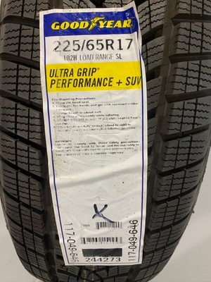 1 New 225 65 17 Goodyear Ultra Grip Performance + SUV Standard Load Snow Tire