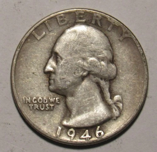 1946 P Washington Quarter, circulated