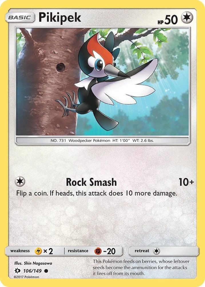 SM Base Set Pikipek 106/149 NM