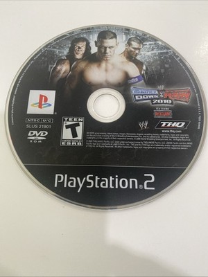 WWE SmackDown vs Raw 2010 (Sony PlayStation 2, PS2) Game Disc Only