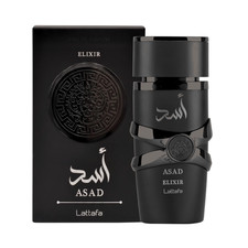 Asad Elixir by Lattafa Eau de Parfum 3.4 oz / 100 ml Spray for Men New in Box