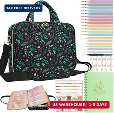 Bible Cover Case for Women, Large Bible Bag with Study Supplies