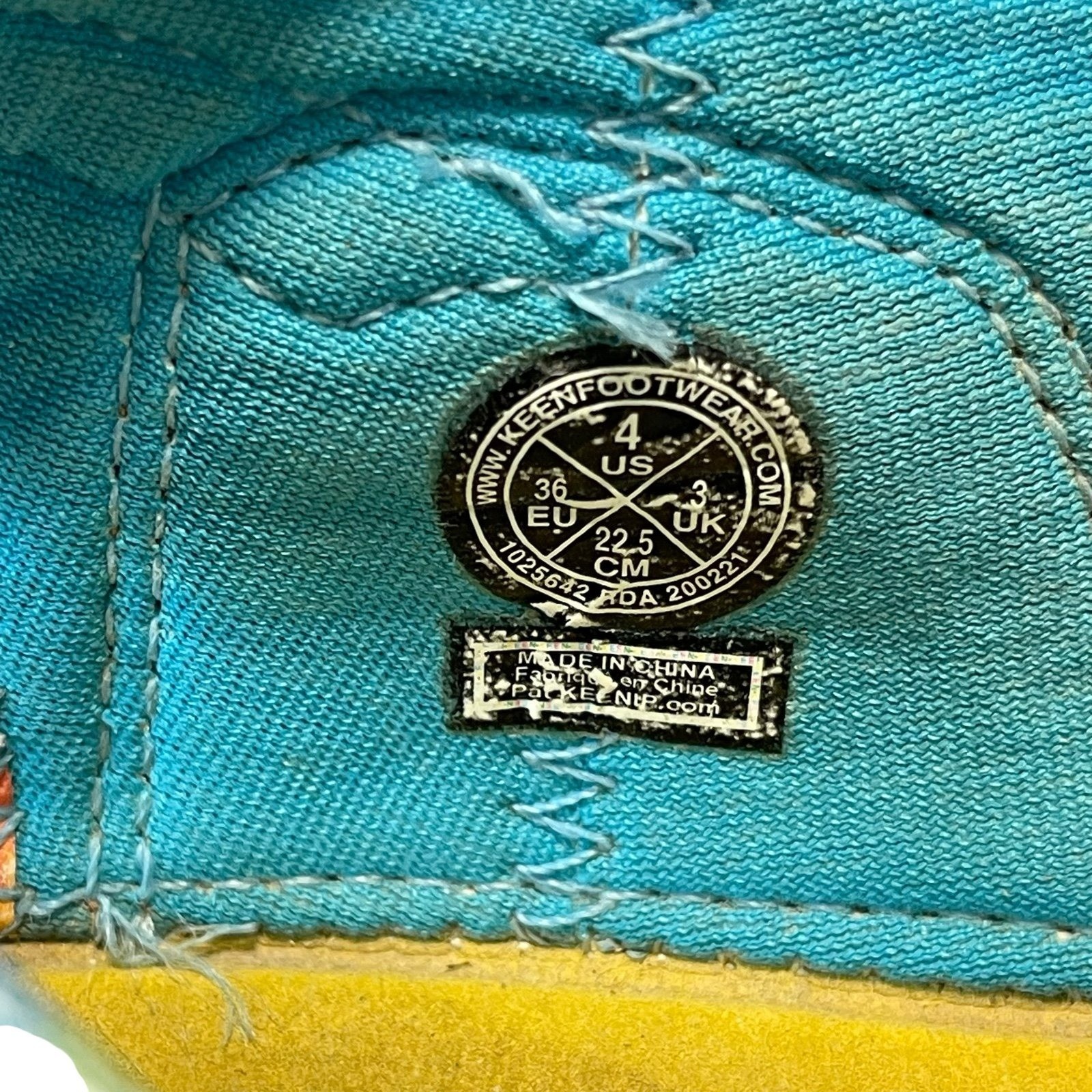 Sandali bambino Keen Knotch River taglia 4 blu giallo scarpe sport acquatici lavabili