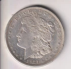 1921-D MORGAN SILVER DOLLAR $1 DENVER 90% SILVER COIN UNITED STATES MINT