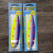 2 Moonshine Lures Magnum  Salmon Trolling Spoons JJ mac muffin