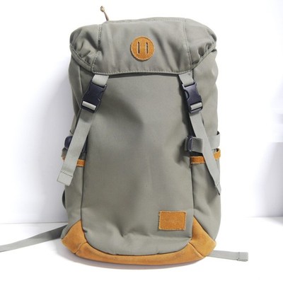 Green Nixon Tube Leather and Canvas Backpack