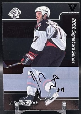 2001-02 ITG Be A Player Signature Series Auto Auto JP Dumont #004 Auto