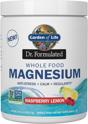Dr. Formulated, Whole Food Magnesium, Raspberry Lemon, 14.9 Oz (421.5 G)