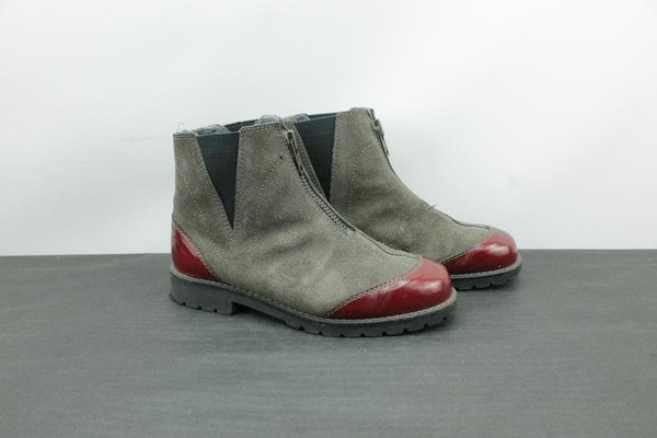 Women Kandahar Boots Grey Suede 38