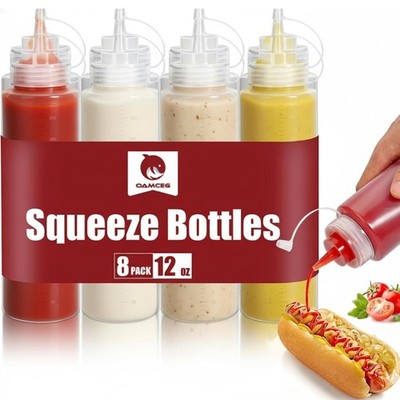 BPA-freie Squeeze-Flasche 350 ml 8 Stück Ketchup-Flasche