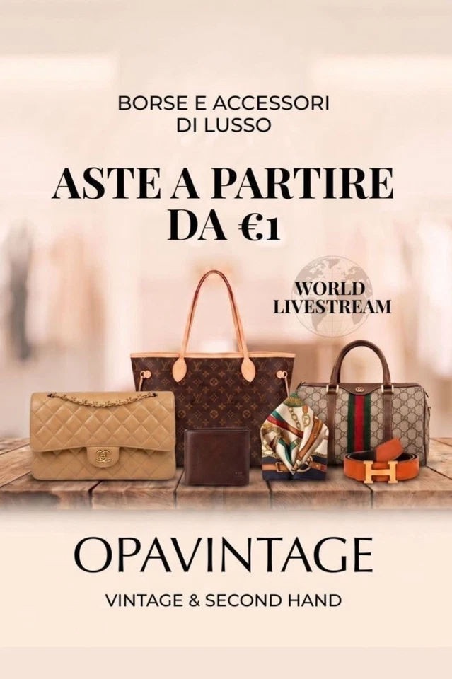 OPAVINTAGE WORLD LIVE: Luxury Vintage Bags & Accessories - FREE EU SHIPPING