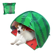 Dog Beach Tent Sun Shelter, 1 Pack Watermelon Portable Automatic Pop-up Sun S...