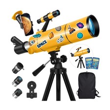Telescope for Adults  Kids, 80mm Aperture 500mm Portable Refractor Telescope...