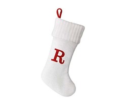Target wondershop Stocking Monogram Letter "R" Initial Holiday Knitted Gift NEW