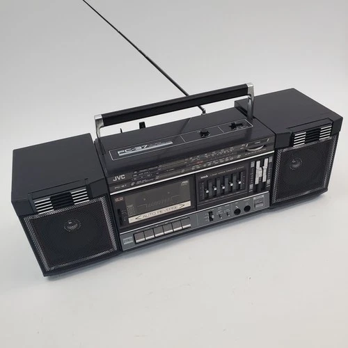 Vintage JVC PC-37 Portable Cassette Tape Player AM/FM/SW Radio Boombox NO FF/RW
