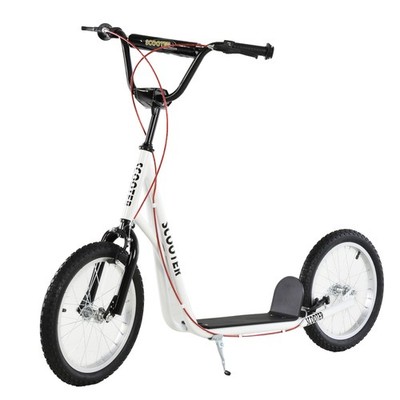 Youth Kids Scooter Height Adjustable Inflatable Tires Teens Ride On Toy For 5+