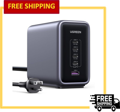 UGREEN Nexode 300W GaN USB C 5-Port Desktop Charging Station for Laptop & Phone