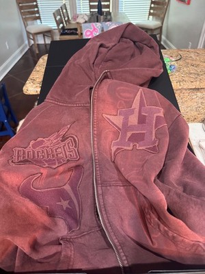 Cactus Jack Texas Jacket Mens MD Fanatics Fest Travis Scott Rockets Astros Red