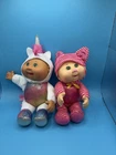 Cabbage Patch Kids Plush Lot Unicorn Kitty Costume Baby Dolls 2015 OAA Soft CPK