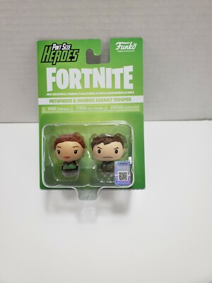 Funko Pint Sized Heroes Fortnite – 2 Figuren (Pathfinder & Highrise Assault Trooper), Ca. 9,5 Cm, Vinyl