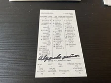 STRAT-O-MATIC Signed Card  Alejandro Peña Dodgers 1986