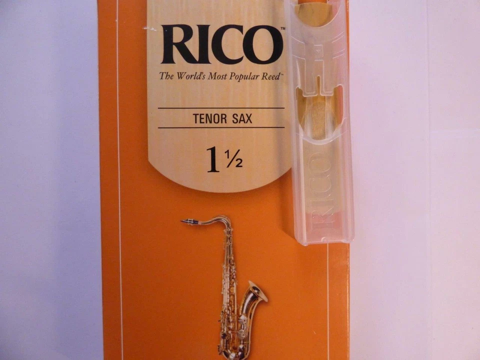 Rico Tenor Saxophone Reed. SINGLE REED. For Tenor Sax, Gauges 1.5 - to 3.5