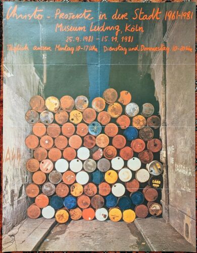 Plakat plakat - Christo - Projekty w mieście - Muzeum Ludwika - Kolonia 1981 - Zdjęcie 1 z 1