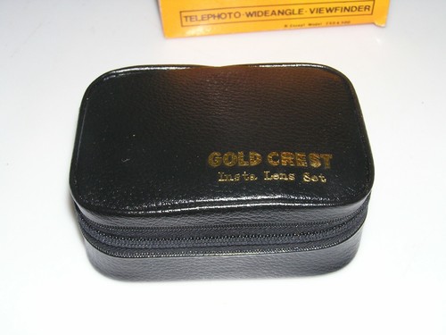 Gold Crest Insta Lens Set/Case For Kodak Instamatic 100 & 150 Telephoto - Picture 4 of 4