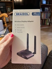 NEW Braidol Wireless Display Adapter 5g+2.4G Dual Band Plug And Play