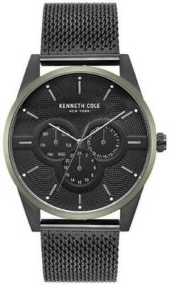 Kenneth Cole Men's Multifunction Steel Mesh Band Watch KC15205005 No Box