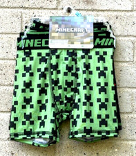 Minecraft Children s Athletic Boxer Briefs 4 Pairs Underwear Size 6 Creepers NWT